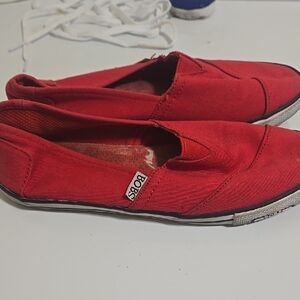 Skechers Bobs Women's Red Slip-On Shoes